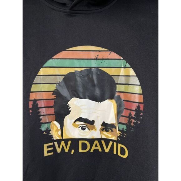 Ew David Hoodie Schitts Creek TV Show Fan Pullover Sweatshirt - Picture 3 of 6